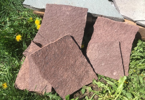 Плитняк лемезит бордовый для цоколя 1,5-2 см купить в Нижнем Тагиле