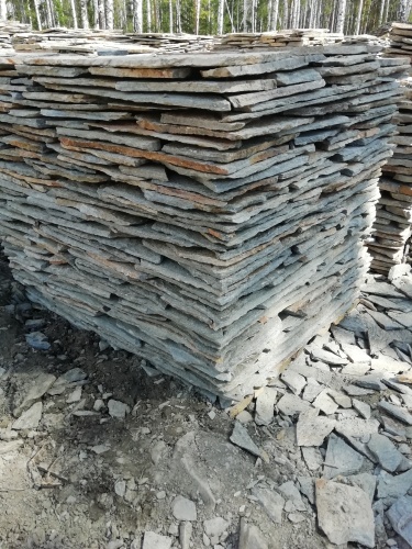 Плитняк златолит Уральский для цоколя, отмостки купить в Нижнем Тагиле